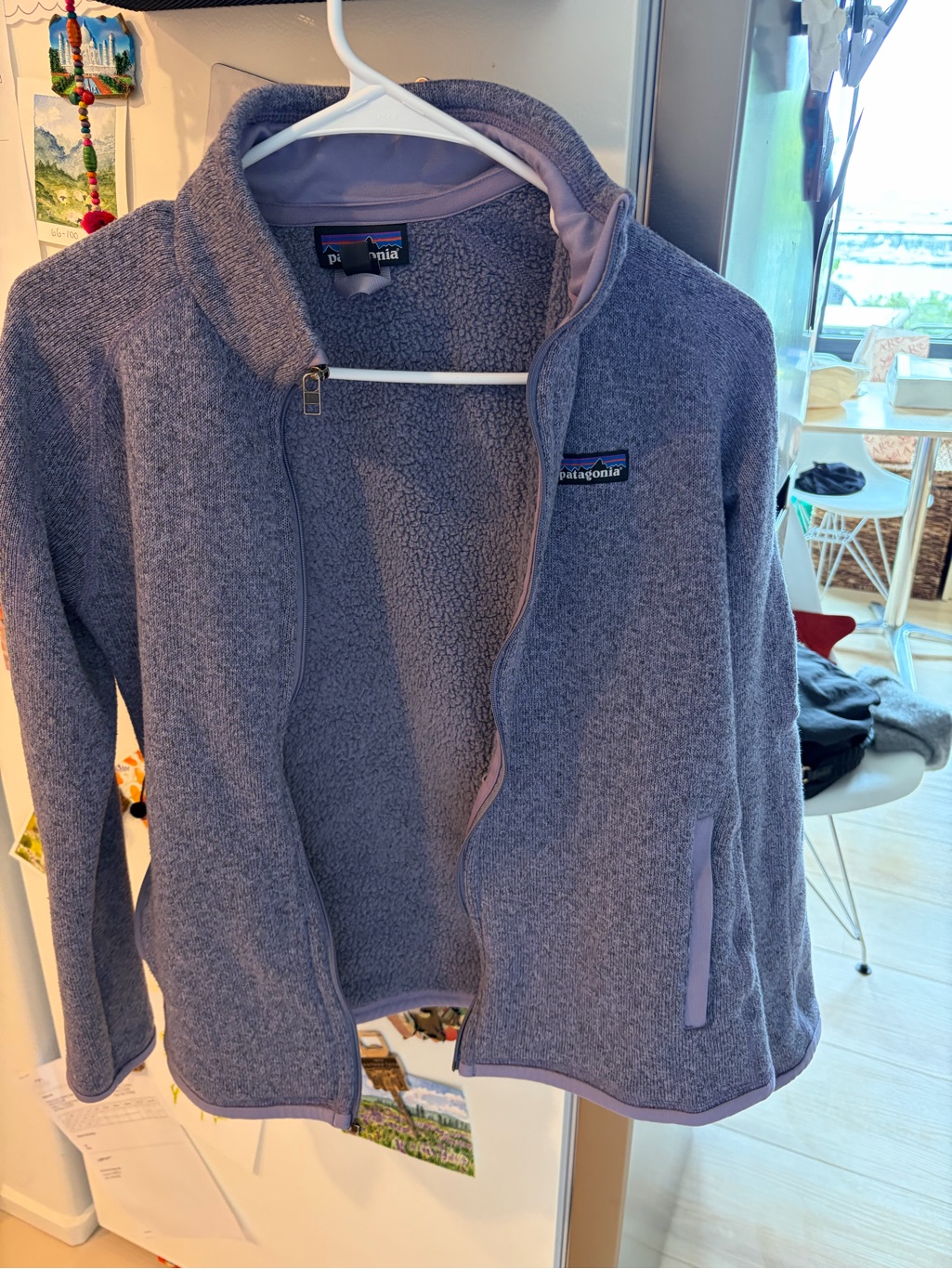 Patagonia Lavender Heather Zip-Up Fleece Jacket